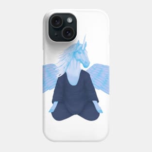 meditating pegasus 3 Phone Case