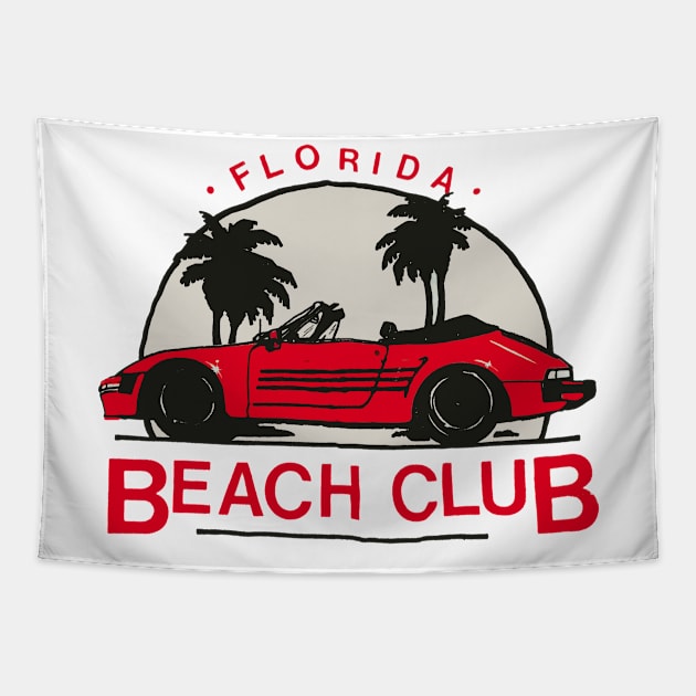 Vintage Florida Decal Tapestry by ZSONN