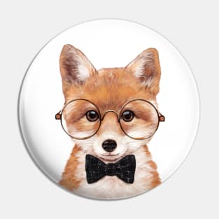 Intelligent Baby Fox Pin