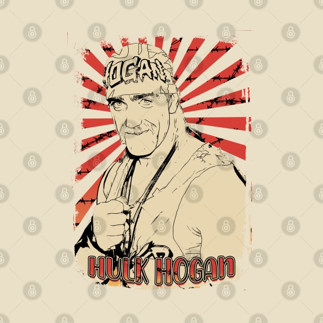 Hulk Hogan 90s Retro Vintage Aesthetic by Ihkwan Art