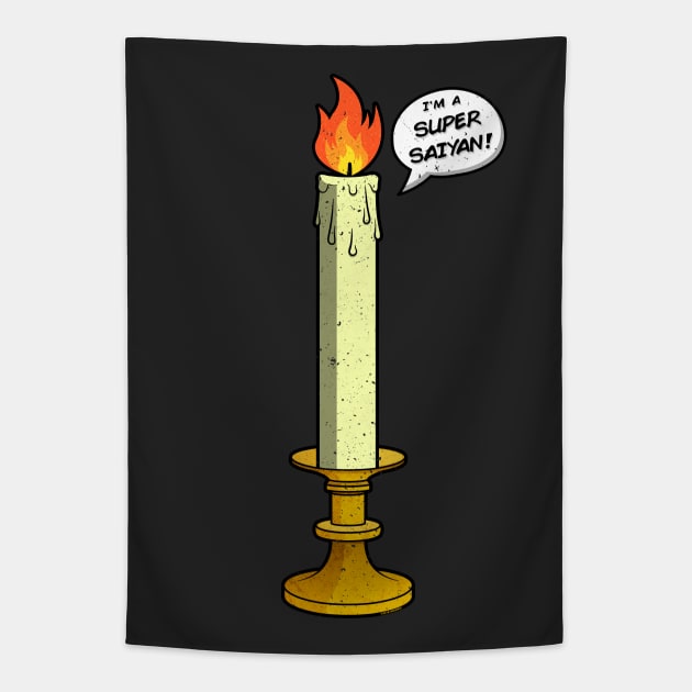 Candle Saiyan Tapestry by Roufxis