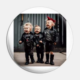 Punk Rock Toddlers Pin