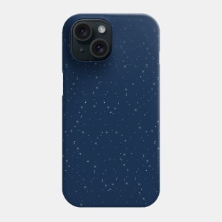 Starry dark blue night sky Phone Case