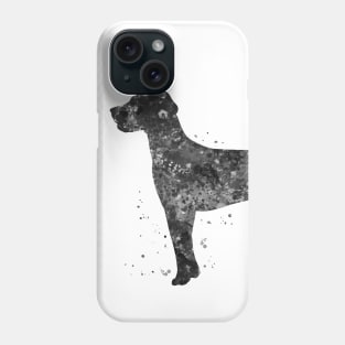 hungarian vizsla dog black and white Phone Case