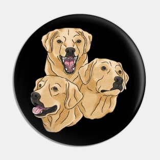 Labrador Retriever Heads Pin