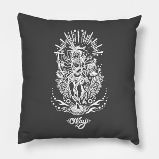 Western Kali - White Line Pillow