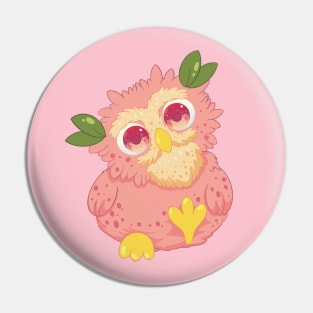 little peach owl- for Men or Women Kids Boys Girls love owl Pin