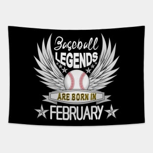 Baseball Legends Are Born February Tapestry