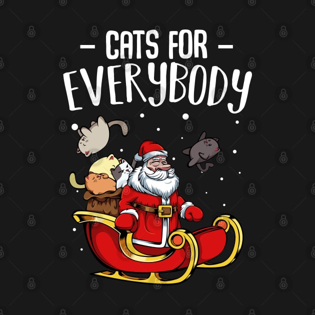 Cat - Cats For Everybody - Funny Christmas Santa Claus by Lumio Gifts