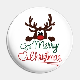 Cute Christmas reindeer Pin