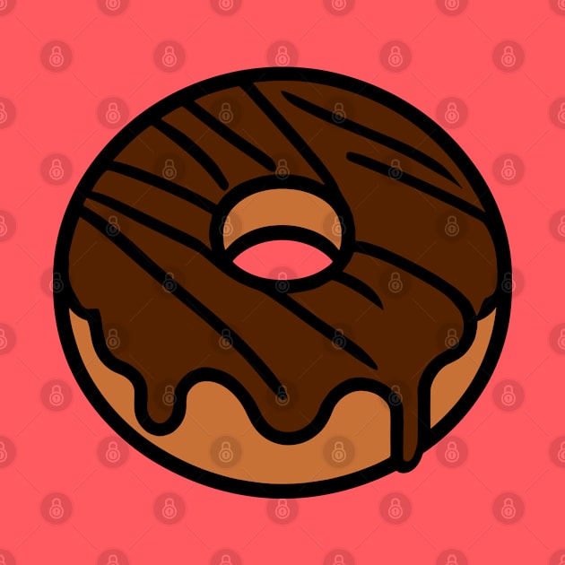 Chocolate Frosted Donut by KayBee Gift Shop