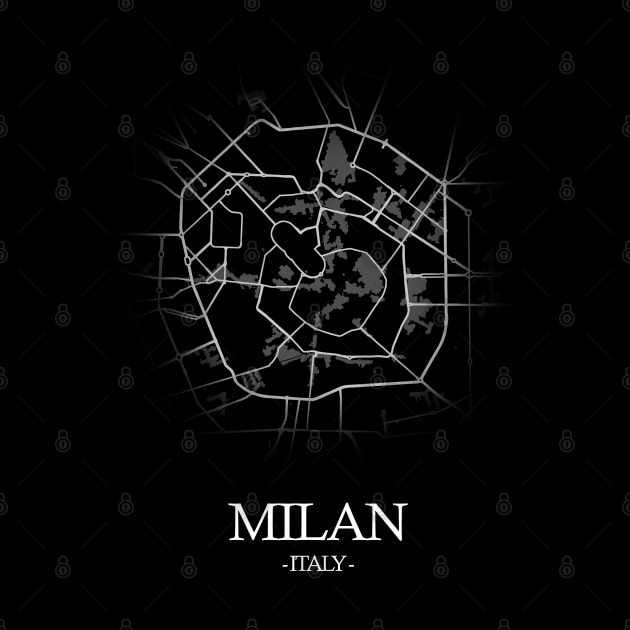 Milan City Map - Italy Cartography by SPAZE