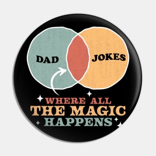 Dad Jokes Where the All Magic Happens Diagram Fathers Day Pin