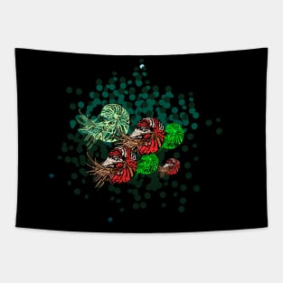 Nautilus abstract design Tapestry