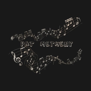 Musical Notes Vintage - Pat Metheny T-Shirt