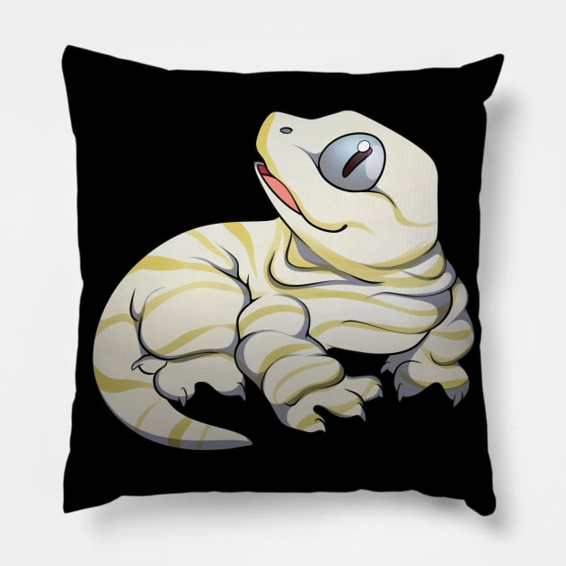 Wrinkles McGee Pillow by GothamGeckos