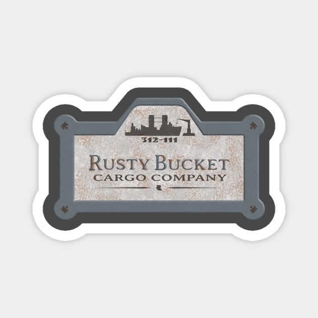 Rusty Bucket Cargo Co. Magnet by DinsFireDesigns