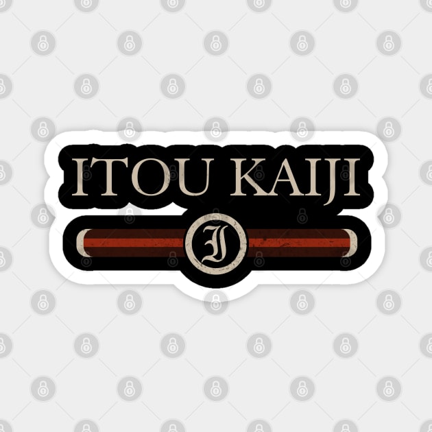 Proud Name Kaiji Distressed Anime Gifts Vintage Styles Magnet by Beautiful Giant Spider