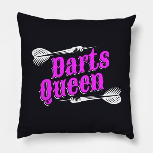 Darts Queen Dart playing Woman Pillow