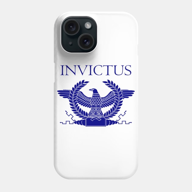 Invictus - Blue Eagle Phone Case by AtlanteanArts