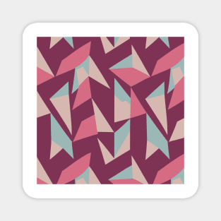 Raspberry geometric Pattern - Raspberry Lover Magnet