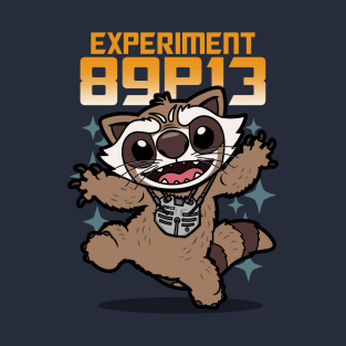 Experiment 89P13 Cute Kawaii Superhero Raccoon Alien Mashup T-Shirt