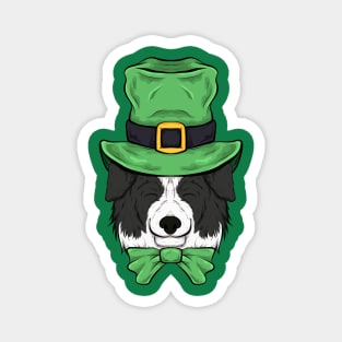 Border Collie patrick day funny dog Magnet