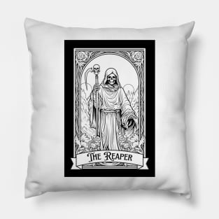 Grim Reaper Tarot Card Pillow