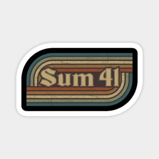 Sum 41 Vintage Stripes Magnet