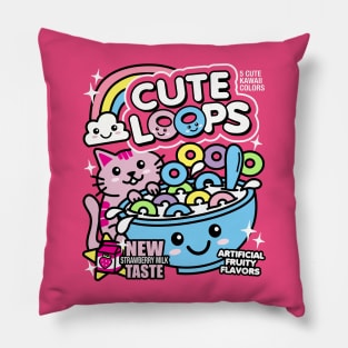 Cute Loops Kawaii Cereal Pillow