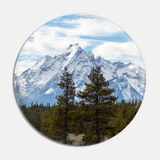 Snow-capped Mountains in Grand Teton National Park Pin