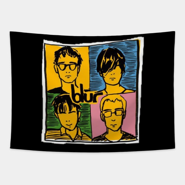 Blur//vintage design for fans Tapestry by MisterPumpkin