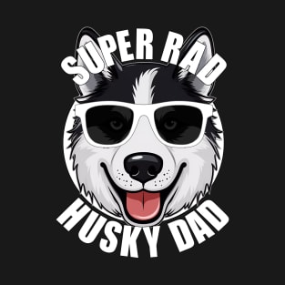 Husky Dog Dad Funny Men's Father's Day T-Shirt