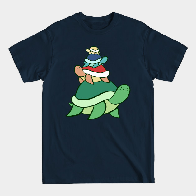 Discover Colorful Turtle Stack - Turtle - T-Shirt