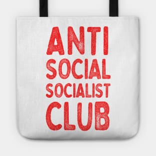 Anti Social Socialist Club /// Retro Humorous Socialism Design Tote