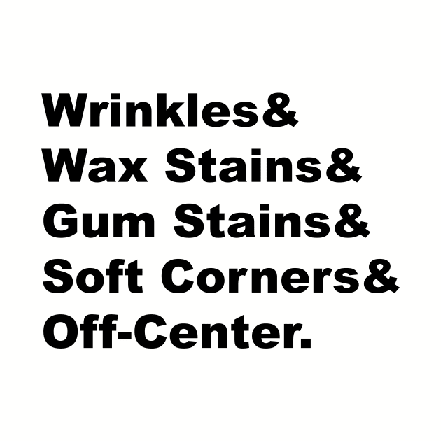 Wax Stains & Gum Stains - Black Lettering by BlackBoxHobby