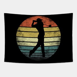 Golf Player Gifts Funny Golfer Retro Vintage Style Tapestry