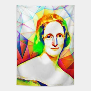 Mary Shelley Colourful Portrait | Mary Shelly Artwork 11 Tapestry