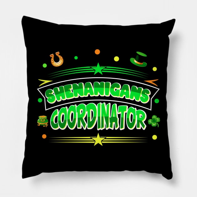 Shenanigans Coordinator Pillow by Nifty T Shirts