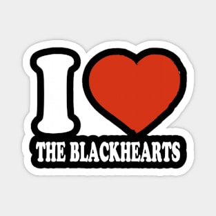 Graphic I Love Blackhearts Personalized Name Vintage Magnet