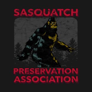 Distressed Sasquatch Preservation Association Halloween T-Shirt