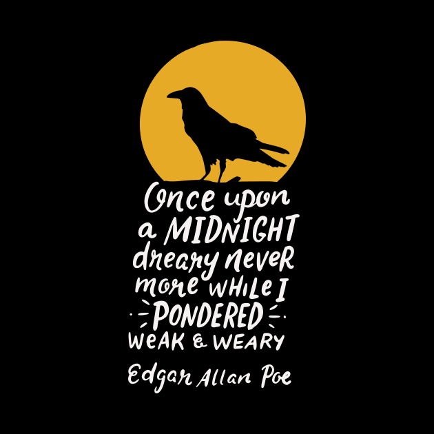 Literature Once Upon A Midnight by TheBestHumorApparel