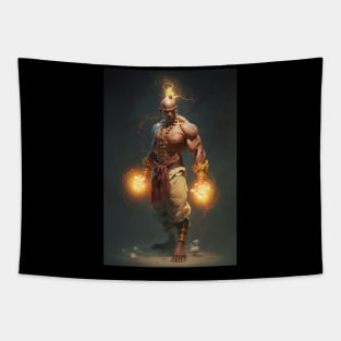 Dhalsim Street Fighter Original Artwork Tapestry