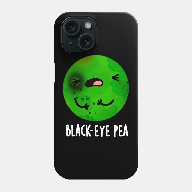 Black Eye Pea Cute Veggie Pun Phone Case by punnybone