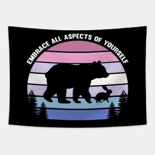 Bigender Pride Flag Lgbtq Month Subtle Lgbt Tapestry