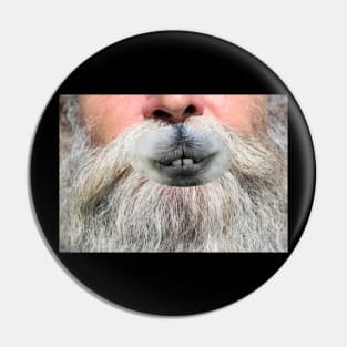 Funny Hairy Fur Face Pin