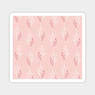 Pink Floral pattern Magnet