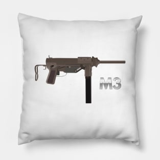 WW2 M3 Submachine Gun Pillow