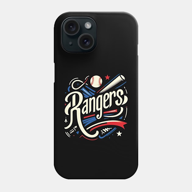 Rangers // Baseball fan design Phone Case by Trendsdk