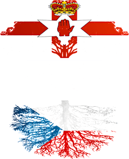 Northern Irish Grown With Czech Roots - Gift for Czech With Roots From Czech Republic Magnet